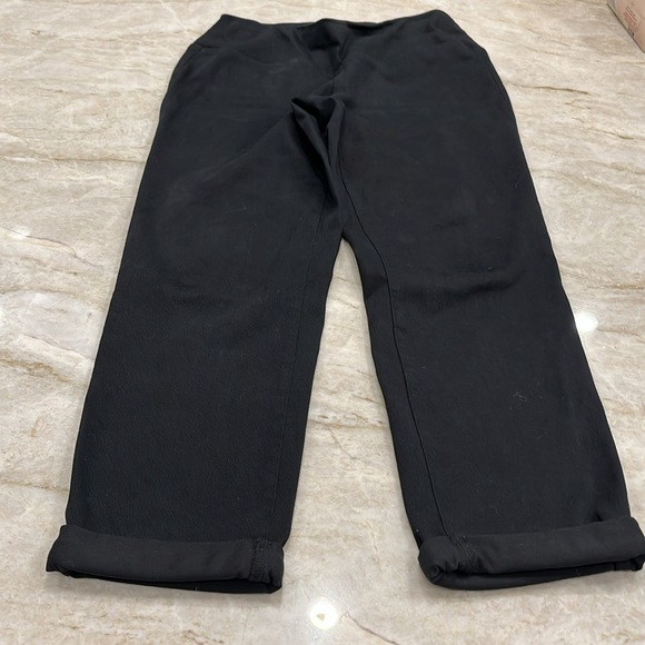 J.Jill Stretch Slim Fit Boyfriend Jeans Black Pull-On High Rise Ankle SMALL - Picture 2 of 10